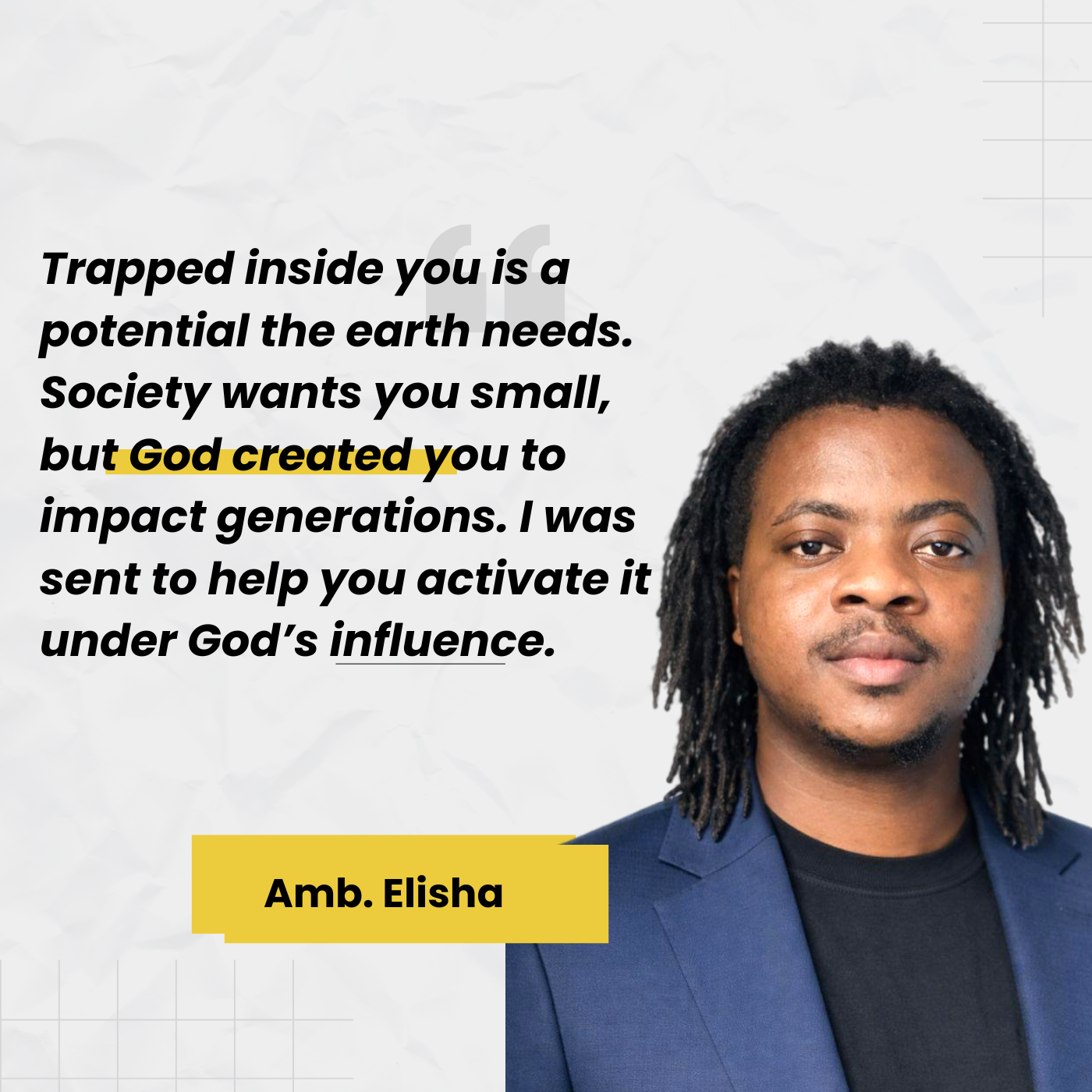 you're not here just to grow old or die rich; you're here because earth desperately needs your unique potential.